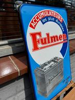 Fulmen Accu oud emaille reclamebord, Ophalen, Reclamebord, Gebruikt, .