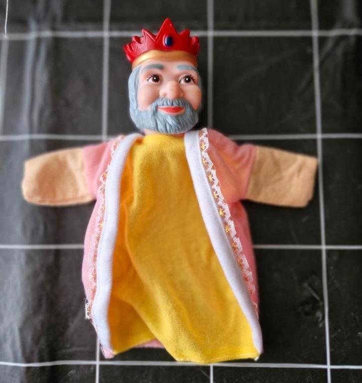 Vintage poppenkastpop Koning, Verzamelen, Retro, Huis en Inrichting, Ophalen of Verzenden