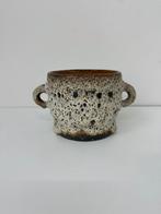 Vintage bloempot met oren jaren 70 keramiek fat lava, Antiek en Kunst, Ophalen of Verzenden