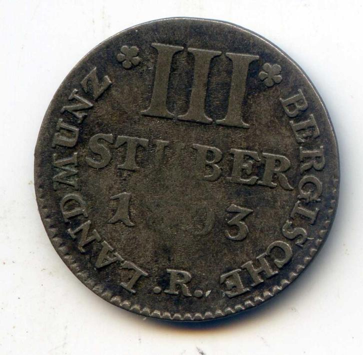 Duitsland Berg 3 Stuber 1803, Postzegels en Munten, Munten | Europa | Niet-Euromunten, Duitsland, Zilver, Ophalen of Verzenden