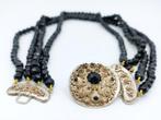 Gitten ketting met zilveren slot, J. den Besten, Schoonhoven