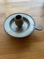 tinnen kandelaar en tinnen kaarsensnuiter, Antiek en Kunst, Antiek | Tin, Ophalen of Verzenden