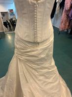 Mooi ivoor 2 delige bruidsjurk maat 38/40, Ophalen of Verzenden, Zo goed als nieuw, Wit, Trouwjurk