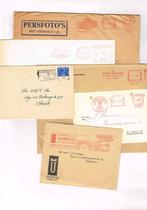 Set poststukken met frankeermeters 1948 / 1986, Ophalen of Verzenden, Envelop