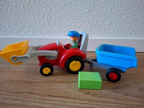 Playmobil 123 Boer met tractor en aanhangwagen - 6964, Kinderen en Baby's, Speelgoed | Playmobil, Nieuw, Los playmobil, Ophalen of Verzenden