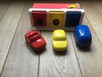 Ambt Toys garage met sleutel en 3 autootjes lft 1/2 jaar., Kinderen en Baby's, Speelgoed | Speelgoedvoertuigen, Ophalen of Verzenden