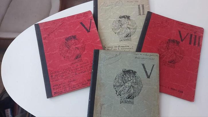 4 Prachtige oude handgeschreven schriften begin 1900, Antiek en Kunst, Antiek | Kantoor en Zakelijk, Ophalen of Verzenden