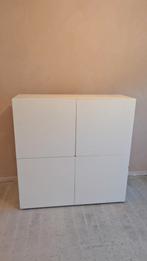 Witte Pastoe kast - Hoogglans, 4 deuren, Huis en Inrichting, Kasten | Dressoirs, Ophalen, 100 tot 150 cm, 25 tot 50 cm, Gebruikt
