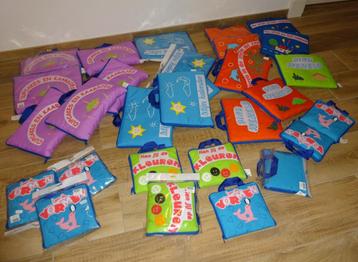 Nieuw Partijtje 13 stuks stoffen boekjes voor Peuter/Kleuter beschikbaar voor biedingen