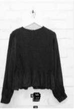 Rough Studios - Prachtige gesmokte blouse maat S - ZGAN, Kleding | Dames, Zwart, Rough Studios, Ophalen of Verzenden, Zo goed als nieuw