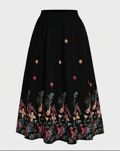 Rok Dania Zwart ** NIEUW **, Kleding | Dames, Grote Maten, Nieuw, Rok, Zwart, Verzenden