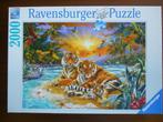 Puzzel Ravensburger - 2000 stukjes Tijgerfamilie, Meer dan 1500 stukjes, Zo goed als nieuw, Ophalen