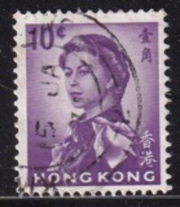 2054 - Hong Kong michel 197Xy gestempeld , koningin Elizabet beschikbaar voor biedingen