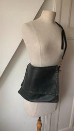 YKK Crossbody soepel leder, Verzenden, Zo goed als nieuw, Zwart, Leer