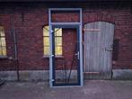 Aluminium deur in kozijn., Doe-het-zelf en Verbouw, Ophalen, Gebruikt, Binnendeur, 200 tot 215 cm