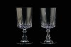 2 Cristal d’Arques – Geslepen kristallen glazen – Louvre, Verzamelen, Glas en Borrelglaasjes, Ophalen of Verzenden, Zo goed als nieuw