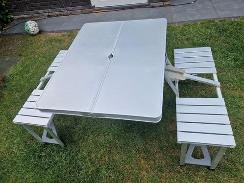 Bocamp picknicktafel, Caravans en Kamperen, Kampeermeubelen, Gebruikt, Campingtafel, Ophalen