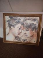 Mooi grote schijderij Grieks stijl, Antiek en Kunst, Ophalen of Verzenden