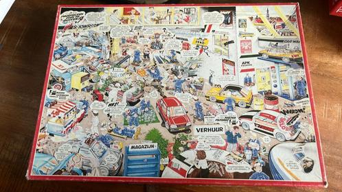 Puzzel 1000 stukjes Fram garage cartoon 1986, Hobby en Vrije tijd, Denksport en Puzzels, Zo goed als nieuw, Legpuzzel, 500 t/m 1500 stukjes