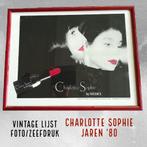 Vintage zeefdruk, foto in lijst, Charlotte Sophie, jaren '80, Huis en Inrichting, Woonaccessoires | Schilderijen, Tekeningen en Foto's