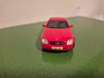Herpa mercedes slk 230 rood cabrio 1.43, Ophalen of Verzenden, Zo goed als nieuw, Auto, Overige merken