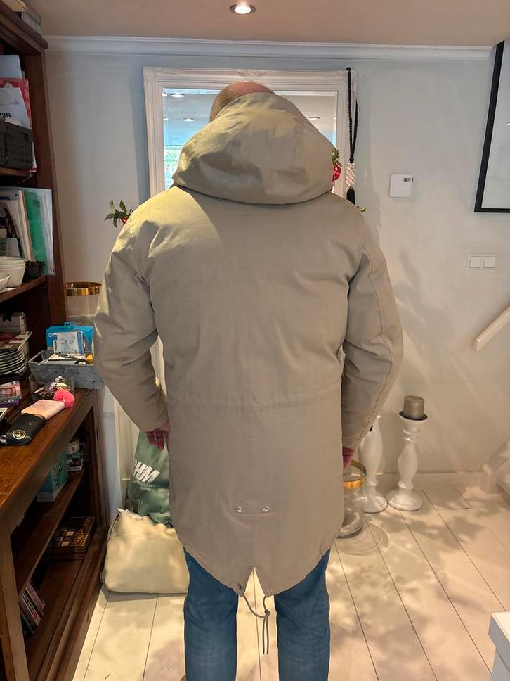 Ten C Core Parka Maat 54 - Zo Goed Als Nieuw!, Kleding | Heren, Jassen | Winter, Zo goed als nieuw, Maat 52/54 (L), Beige, Ophalen of Verzenden