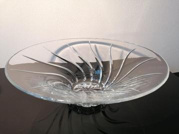 Frankrijk Durand Clerval Schaal Fruitschaal Kristal 1980 beschikbaar voor biedingen