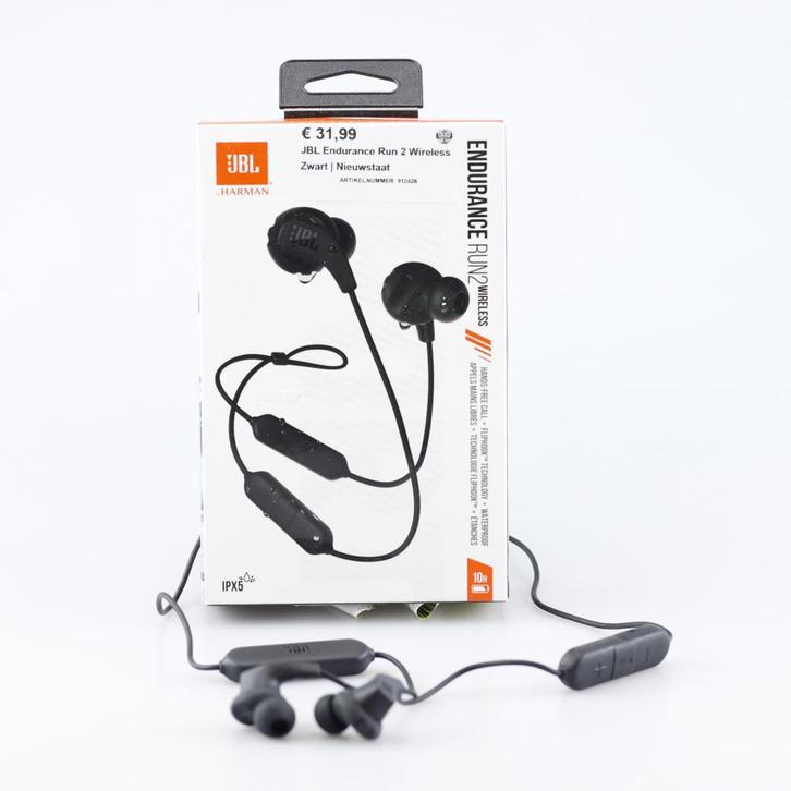 JBL Endurance Run 2 Wireless Zwart, Audio, Tv en Foto, Koptelefoons, Zo goed als nieuw