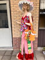 Unieke groente patchwork broek+chalet+hoed+ tas, Carnaval, Maat 42/44 (L), Ophalen of Verzenden, Kleding