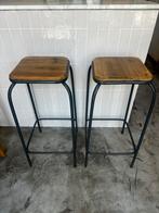 Maisons du monde metal and wood high chairs, Huis en Inrichting, Ophalen, Gebruikt