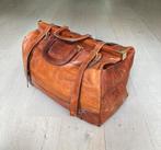 Grote lederen reistas weekendtas leer cognac bruin, Ophalen, 40 tot 60 cm, 20 tot 30 cm, Bruin