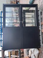 Houten kozijn openslaande ramen dubbelglas 237,5x191 €475, Ophalen, Zo goed als nieuw, Hout, Deurkozijn