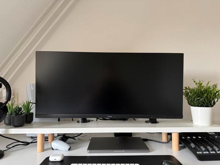 Iiyama GB3461WQSU-B1 - Monitor 34”, Computers en Software, Monitoren, Zo goed als nieuw, 101 t/m 150 Hz, DisplayPort, HDMI, Gaming