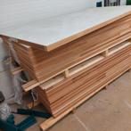 Zwart/witte hout panelen 50 kg €25 p/s, Doe-het-zelf en Verbouw, Platen en Panelen, Ophalen of Verzenden, Zo goed als nieuw, Hout