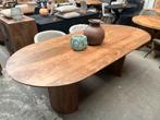 Magazijn leegverkoop eettafel deens ovaal mangohout conisch, Nieuw, Ophalen of Verzenden, Info@wkhome.nl, Argonweg 20 Amersfoort