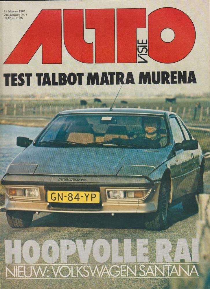 Matra Murena testen in Autovisie e.a., Boeken, Auto's | Folders en Tijdschriften, Gelezen, Overige merken, Ophalen of Verzenden