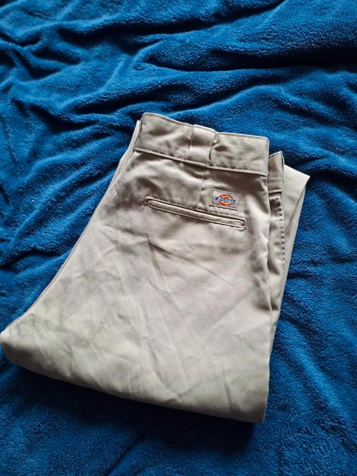 Dickies broek 874 vintage - Beige - Maat M W34 L30, Kleding | Heren, Broeken en Pantalons, Zo goed als nieuw, Maat 48/50 (M), Beige
