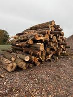 Partij brandhout stammen eik berk beuk wilg es ca 100 kuub, Tuin en Terras, Haardhout, Minder dan 3 m³, Ophalen