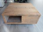 Steigerhouten salotafel., Ophalen, 50 tot 100 cm, 50 tot 75 cm, Vierkant