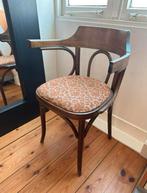 Thonet stoel met zitting van stof - houten stoel, Antiek en Kunst, Antiek | Meubels | Stoelen en Banken, Ophalen
