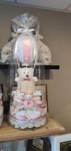 Prachtige grote luiertaart met luchtballon, Kinderen en Baby's, Kraamcadeaus en Geboorteborden, Ophalen, Mandysmaison, 5664HM