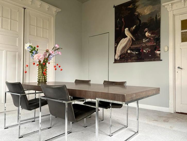 BB Italia Design Eettafel met Stoelen, Huis en Inrichting, Tafels | Eettafels, Zo goed als nieuw, 50 tot 100 cm, 200 cm of meer