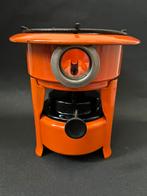 1-Pits Oranje Petroleumstel, Antiek en Kunst, Antiek | Emaille, Ophalen of Verzenden