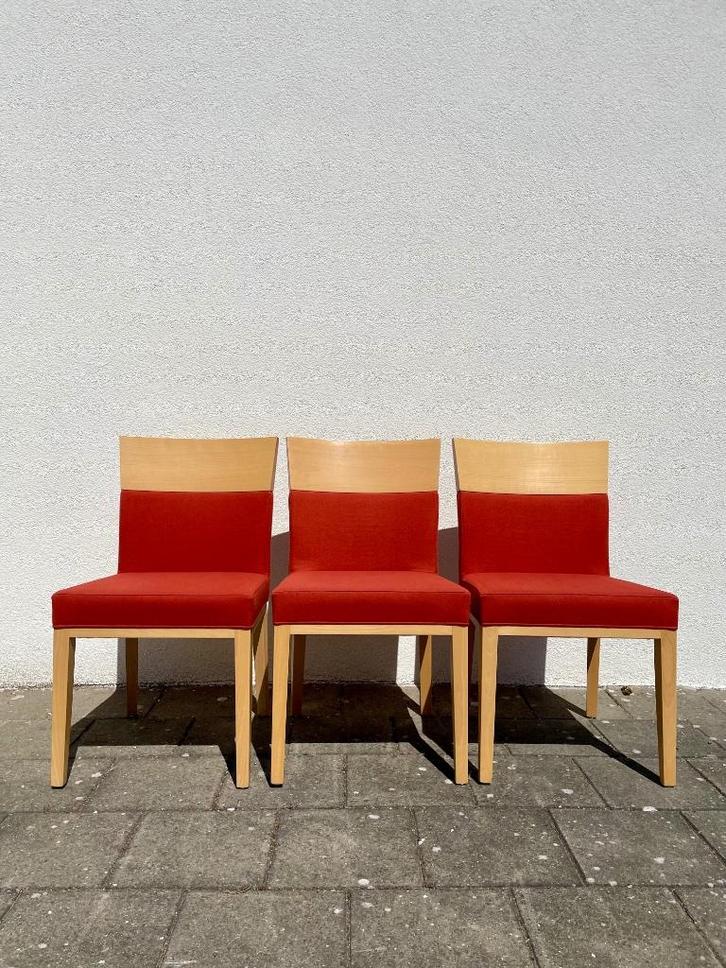 Set van 6 | Logica 00930 stoelen | merk Montbel, Huis en Inrichting, Stoelen, Zo goed als nieuw, Vijf, Zes of meer stoelen, Hout
