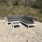 witte hoekloungeset - 192x219cm - 3-delig - nieuw in doos, 5 zitplaatsen, Tulip Outdoor Furniture, Verzenden, Bank