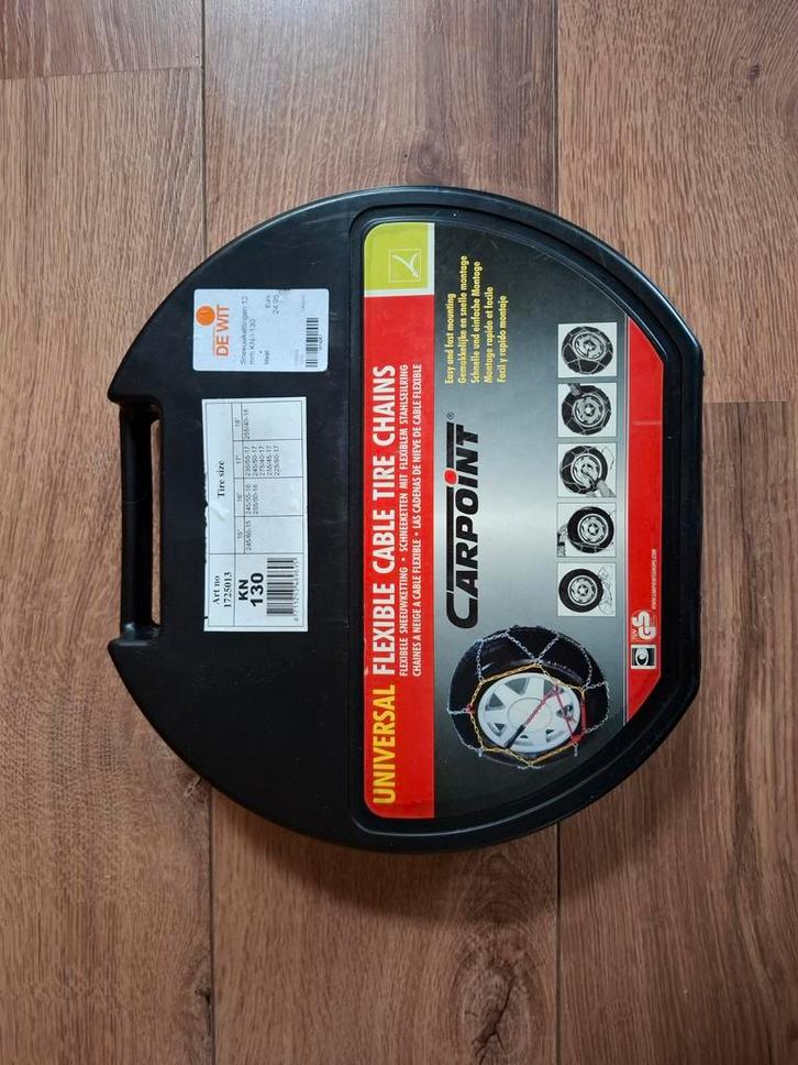 Ongebruikte Carpoint Sneeuwkettingen – Compleet in koffer, Auto diversen, Sneeuwkettingen, Nieuw, Ophalen of Verzenden