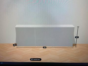 Ikea Besta kast - Grijs hoogglans, glasplaat - afbeelding 3