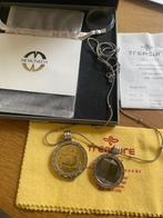 Mi moneda ketting met munten, Met hanger, Gebruikt, Verzenden, Zilver