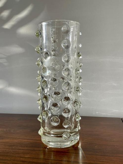 Vintage jaren 60 glas vaas, Antiek en Kunst, Antiek | Glas en Kristal, Ophalen of Verzenden