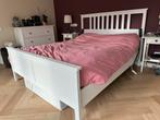 IKEA Hemnes Bed 2x80cm + verstelbare lattenbodem, Ophalen, Eenpersoons, Wit, 80 cm